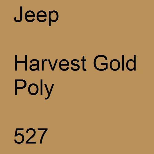 Jeep, Harvest Gold Poly, 527.